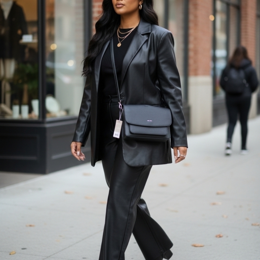 Pixie Mood Zoe Crossbody Bag Black NEW - Picture 5 of 5